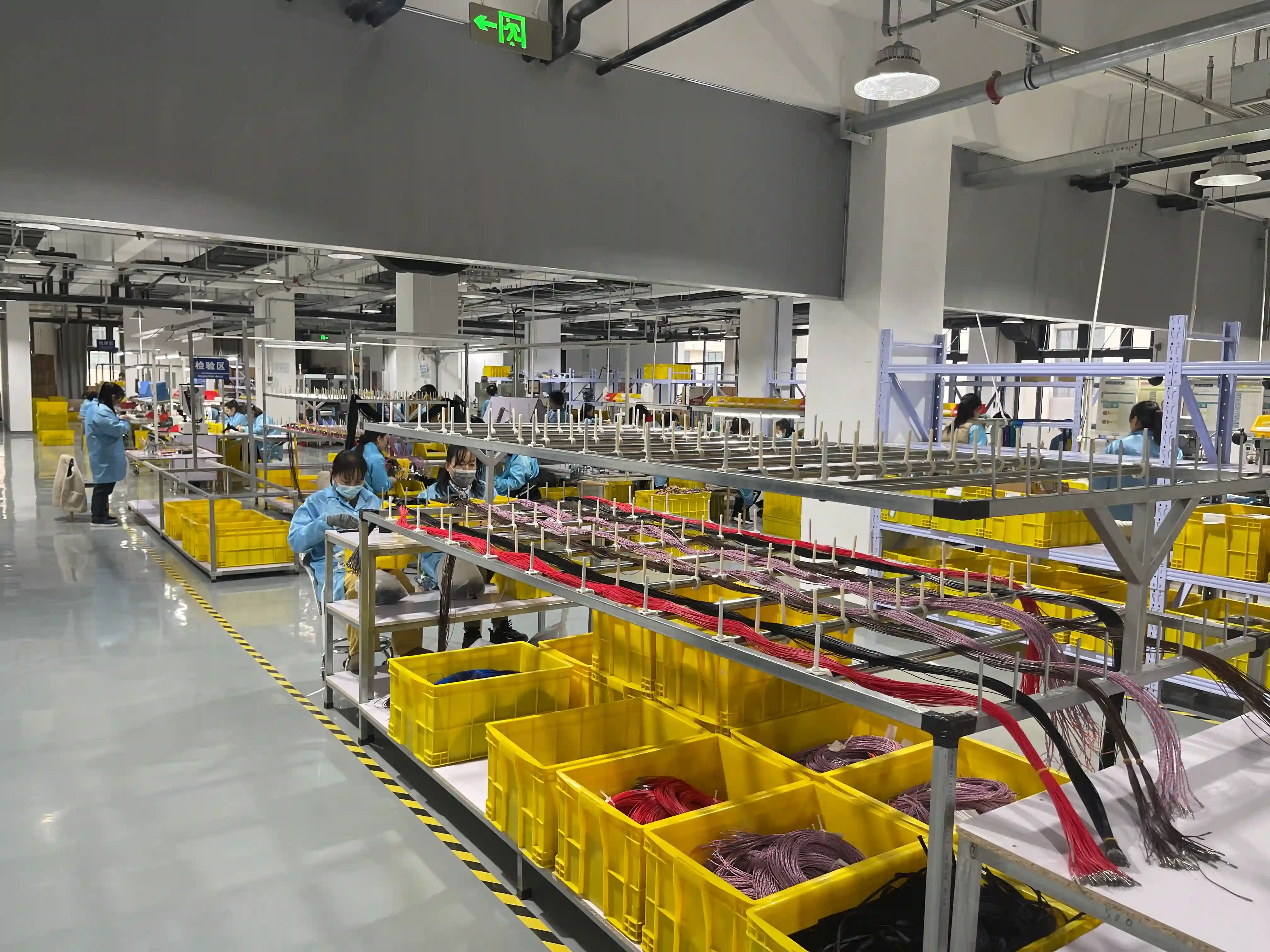 Currency Equipment Cable Harness assembly line for blasting instrumentation