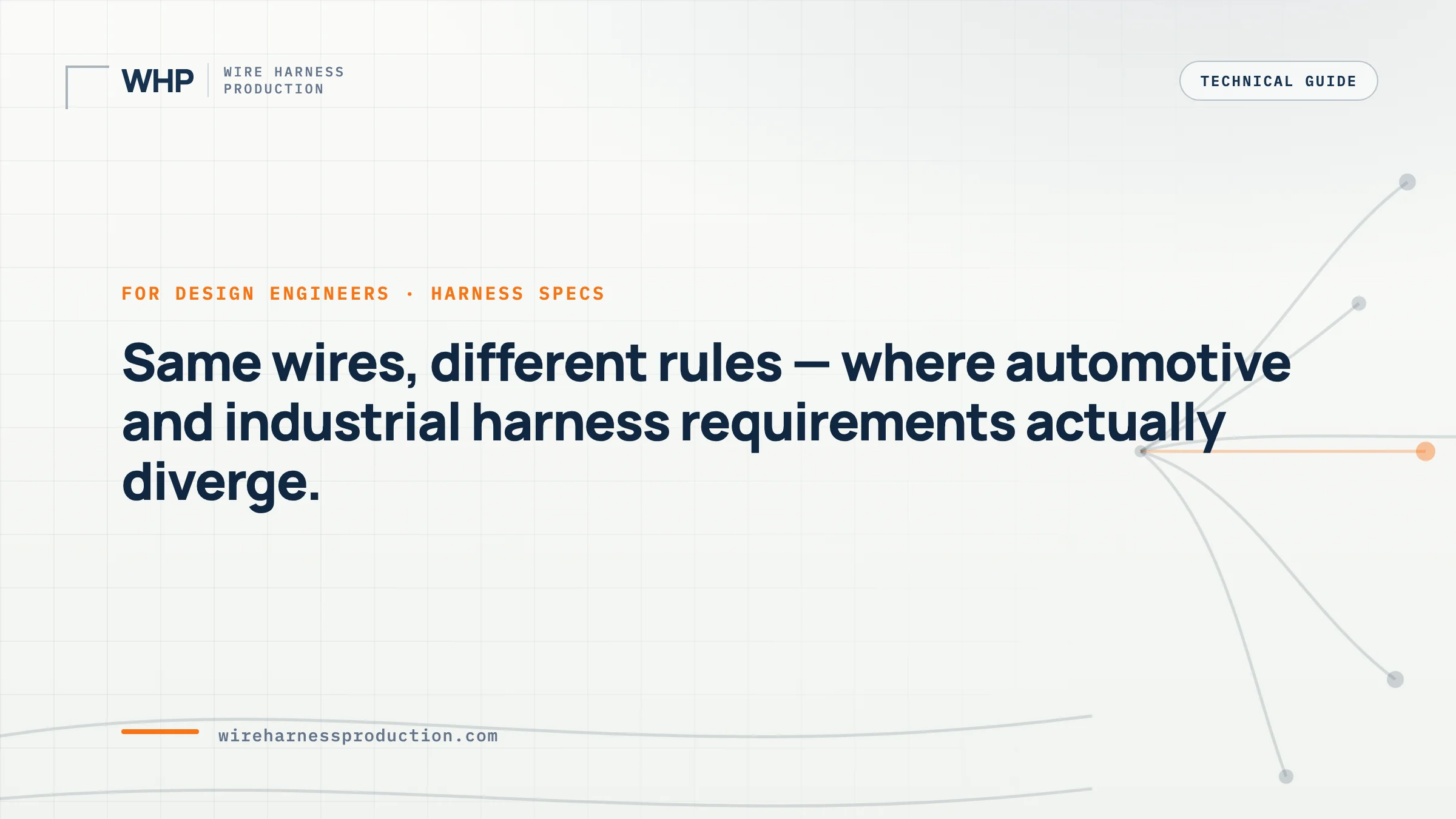 Automotive vs Industrial Wire Harness: Key Differences & Requirements
