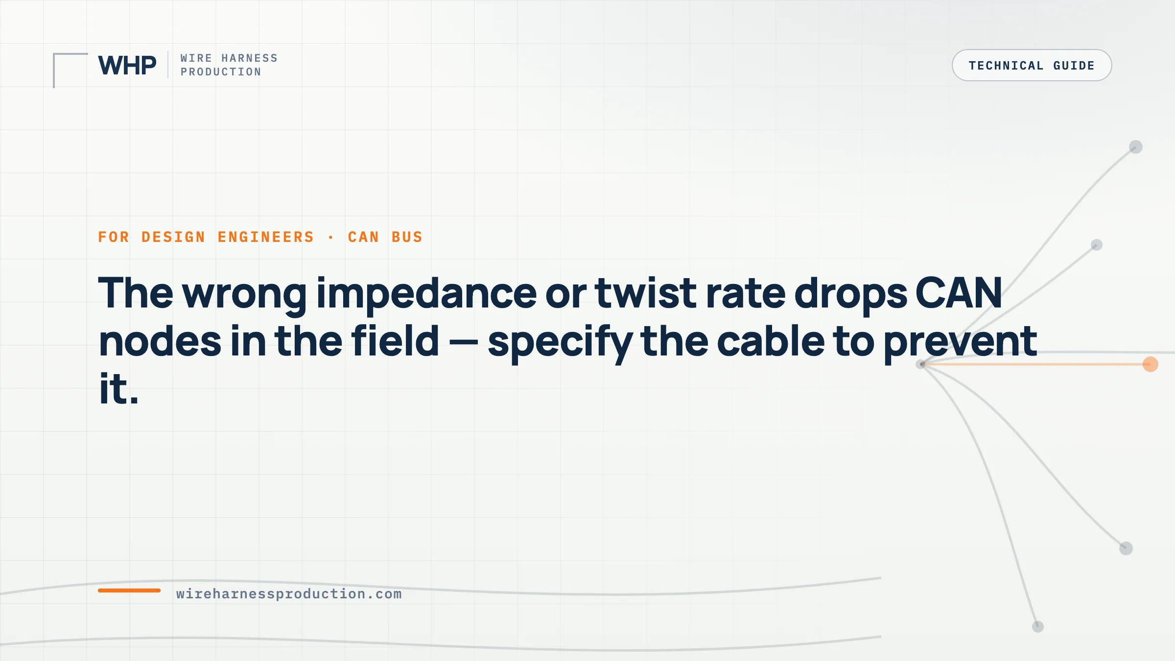 CAN Bus Cable Selection Guide for Automotive and Industrial Harnesses