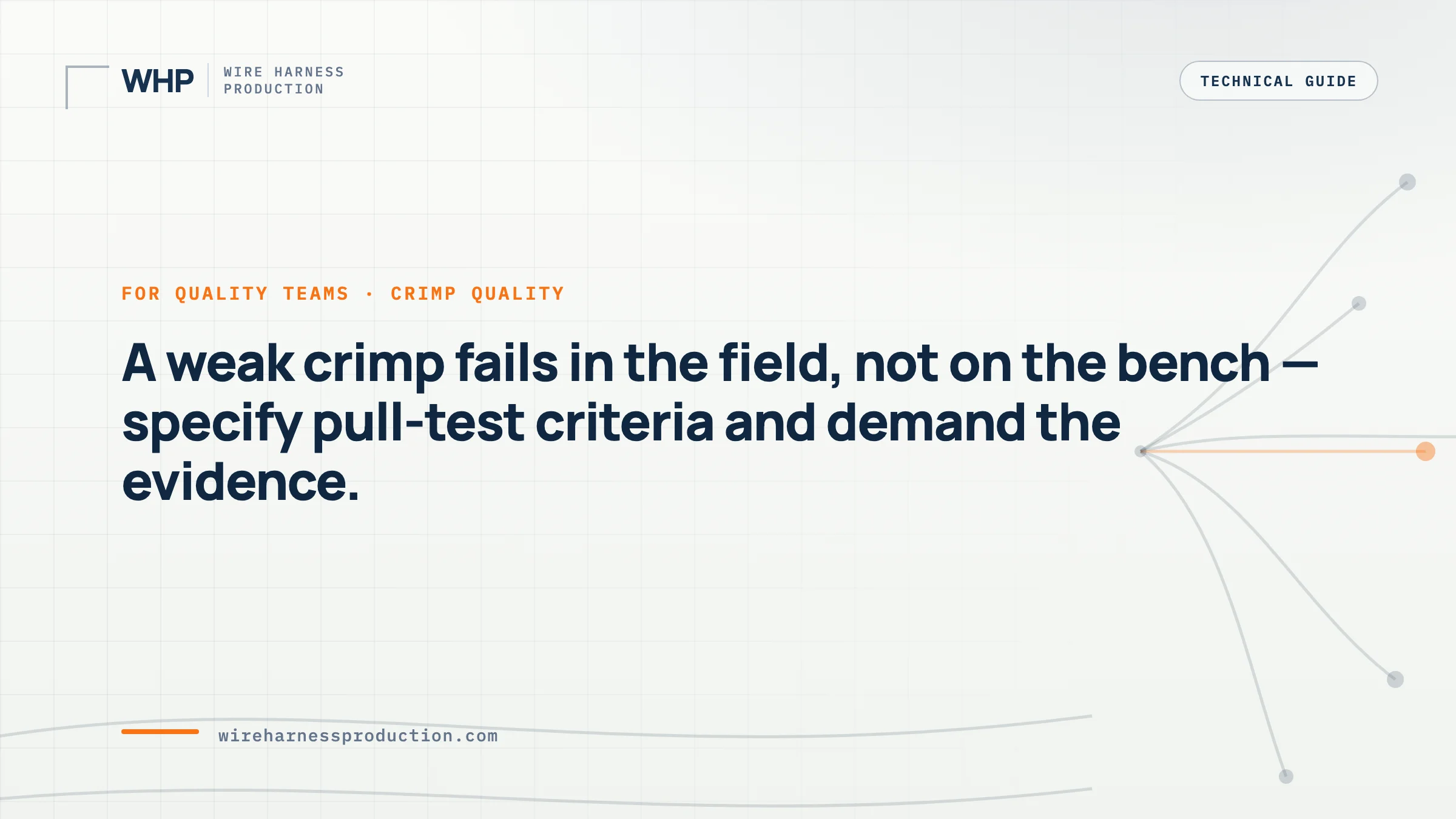 Crimp Pull Test Guide for Wire Harness Buyers