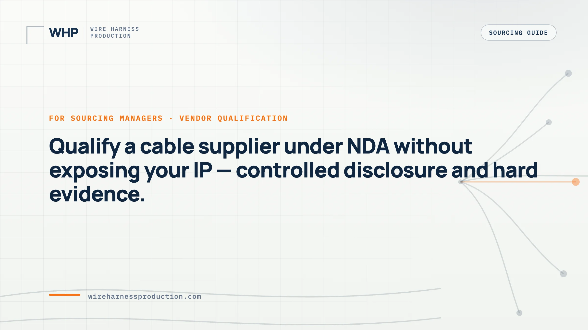 Custom Cable Assembly NDA Vendor Qualification Guide