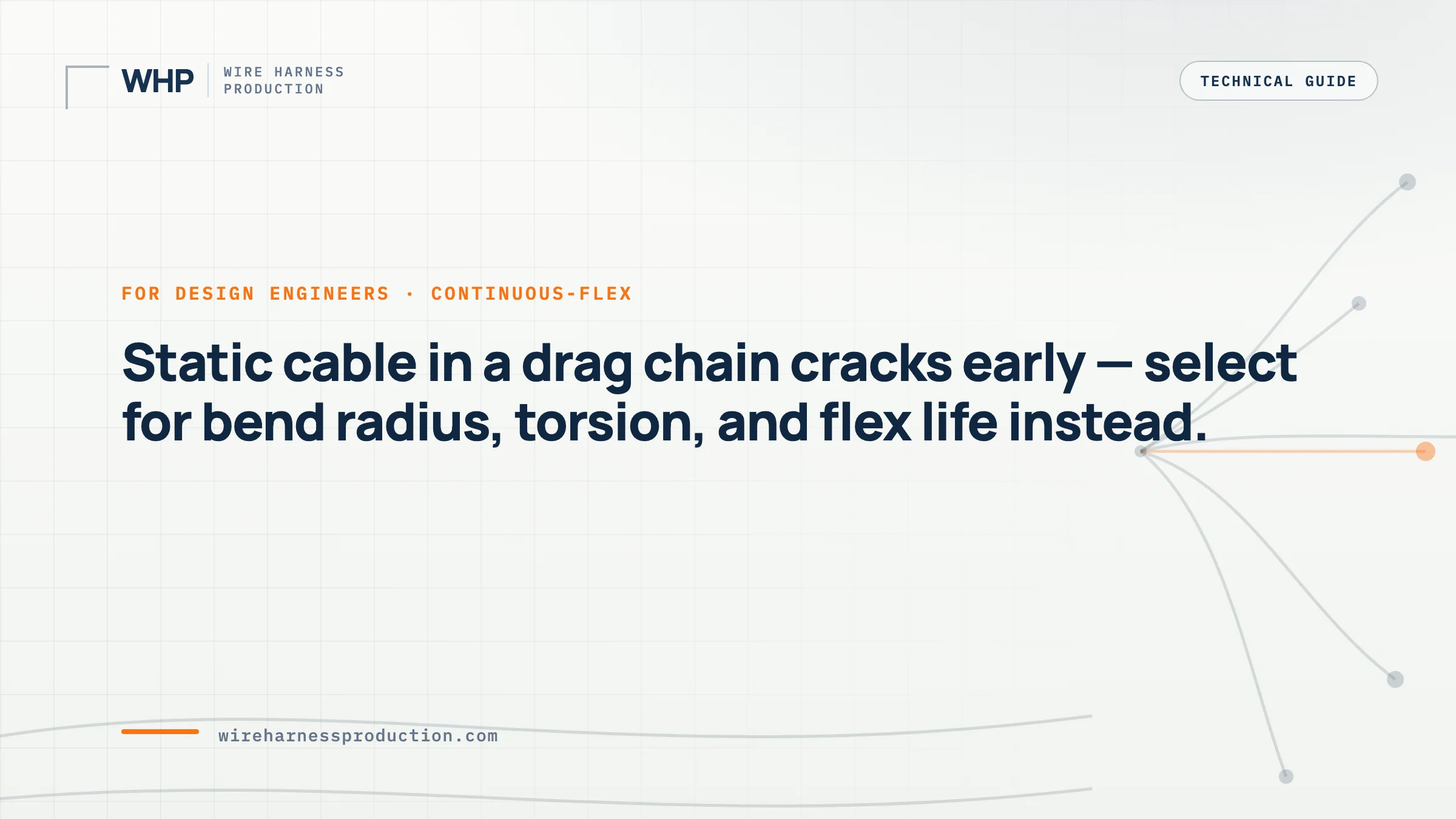 Drag Chain Cable for Wire Harness: Continuous-Flex Selection Guide