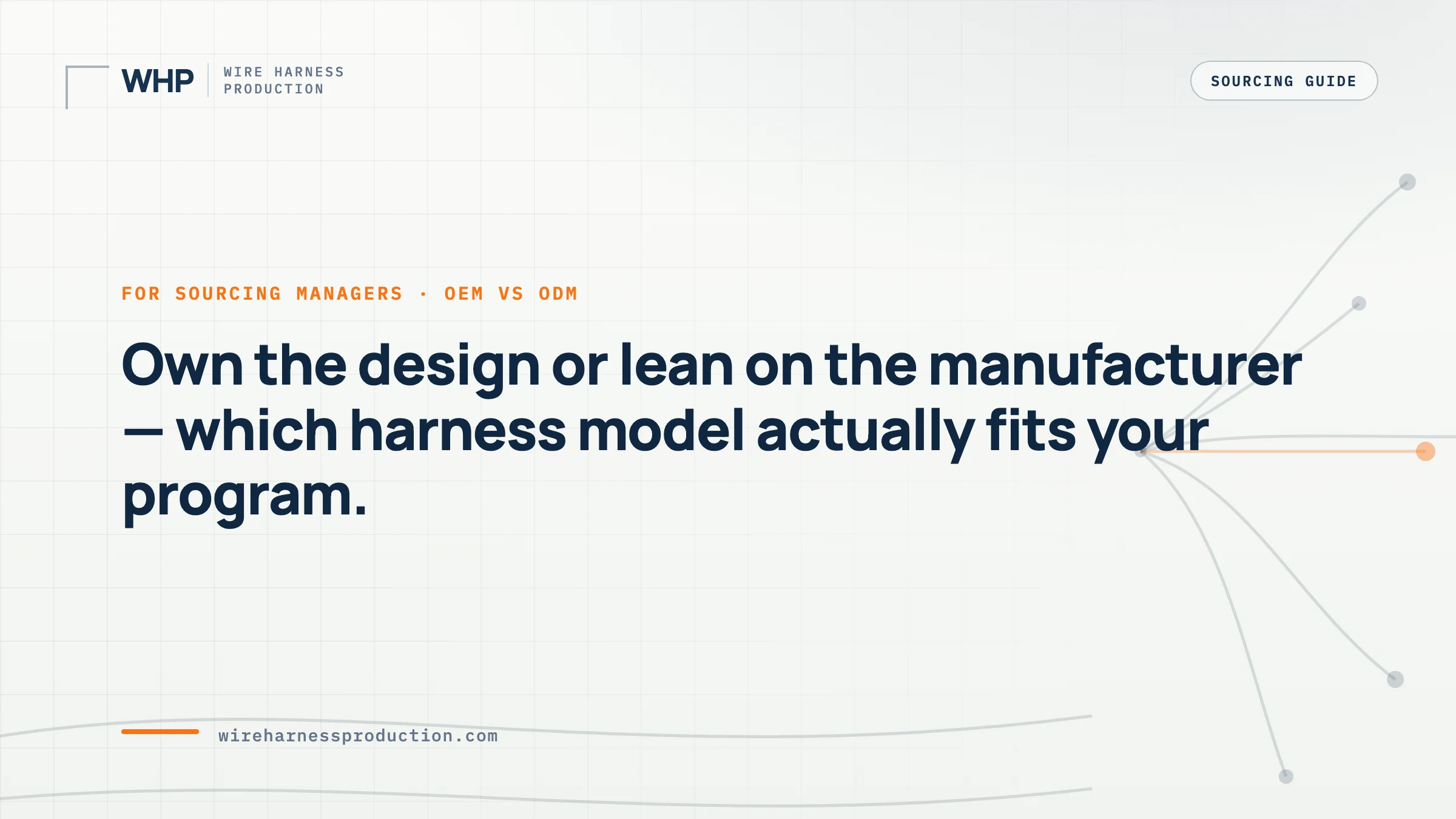 OEM vs ODM Wire Harness: Which Manufacturing Model Fits Your Needs?