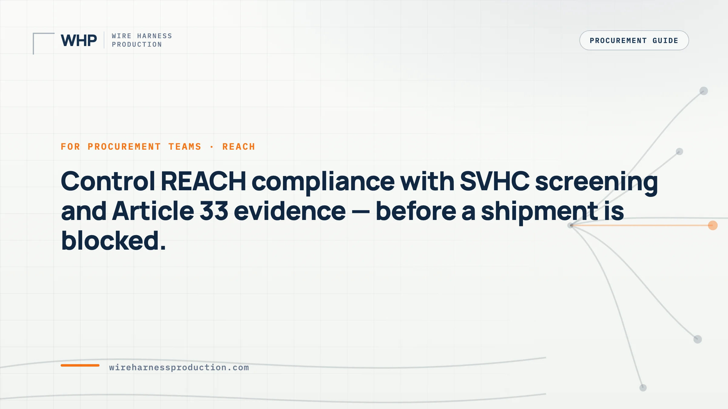 REACH Compliance for Wire Harness