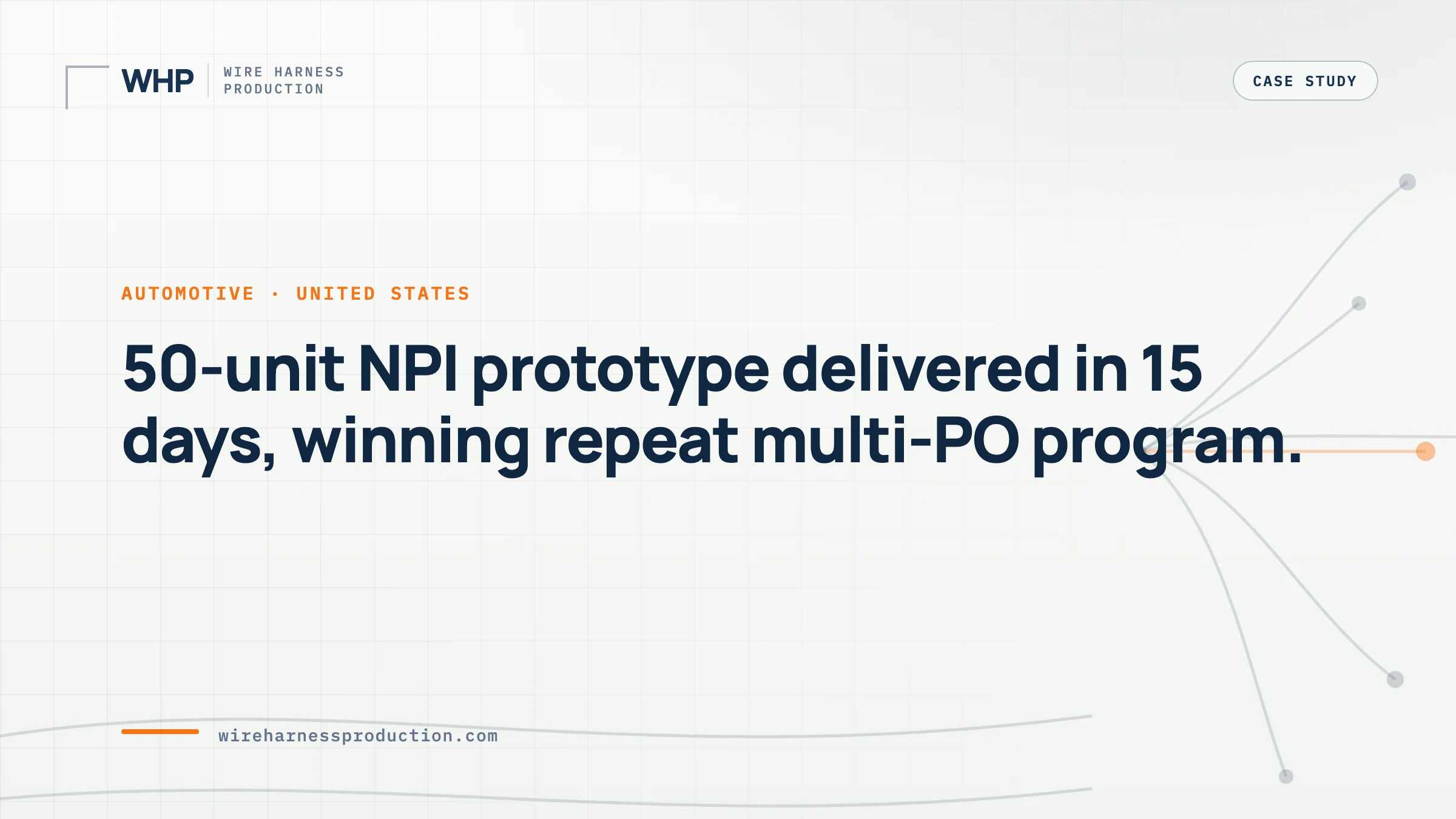 EV Automotive OEM: 50-Unit NPI Prototype Delivered in 15 Days