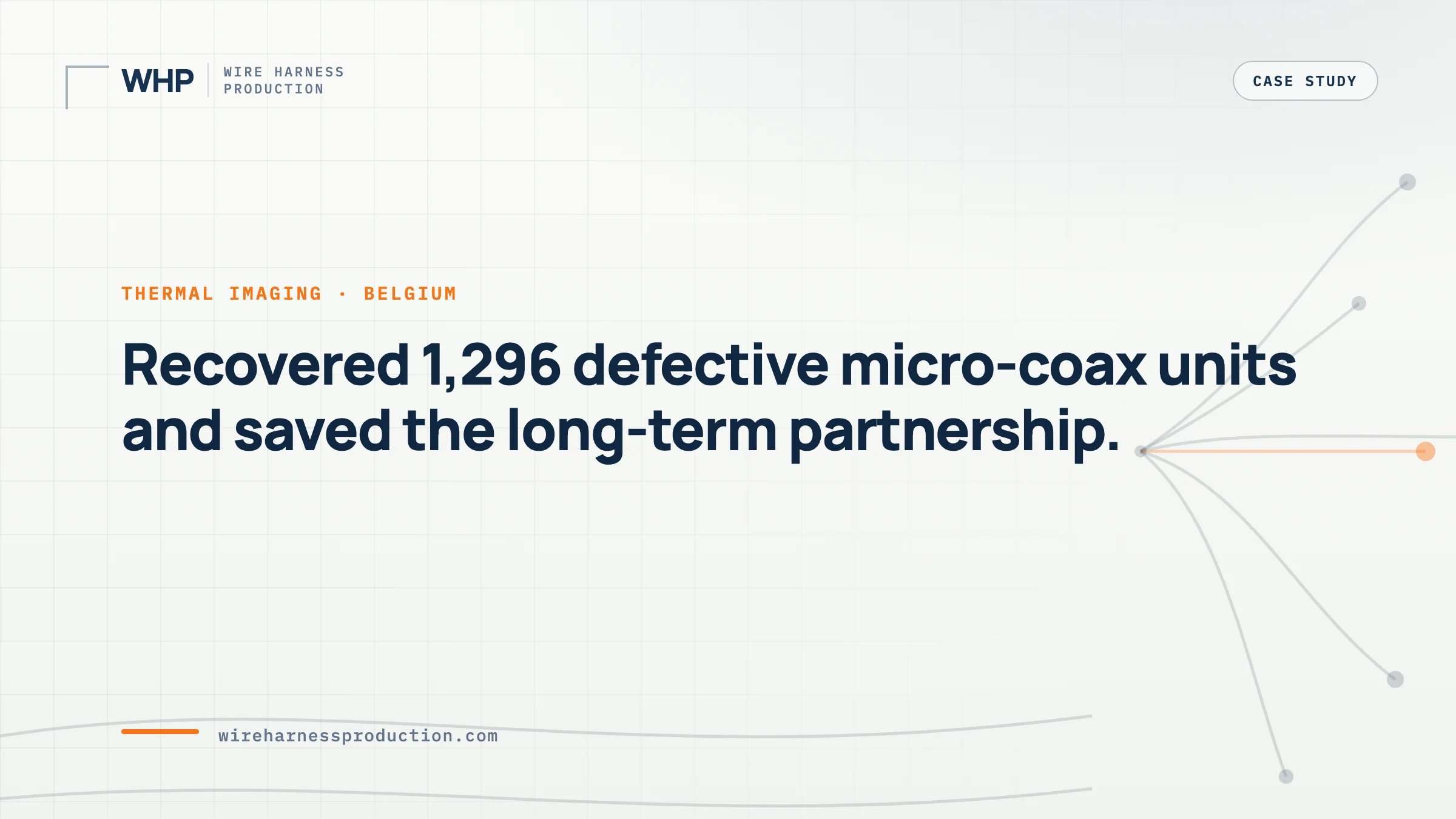 Thermal Imaging: Micro-Coax Impedance Crisis Recovered, Partnership Saved